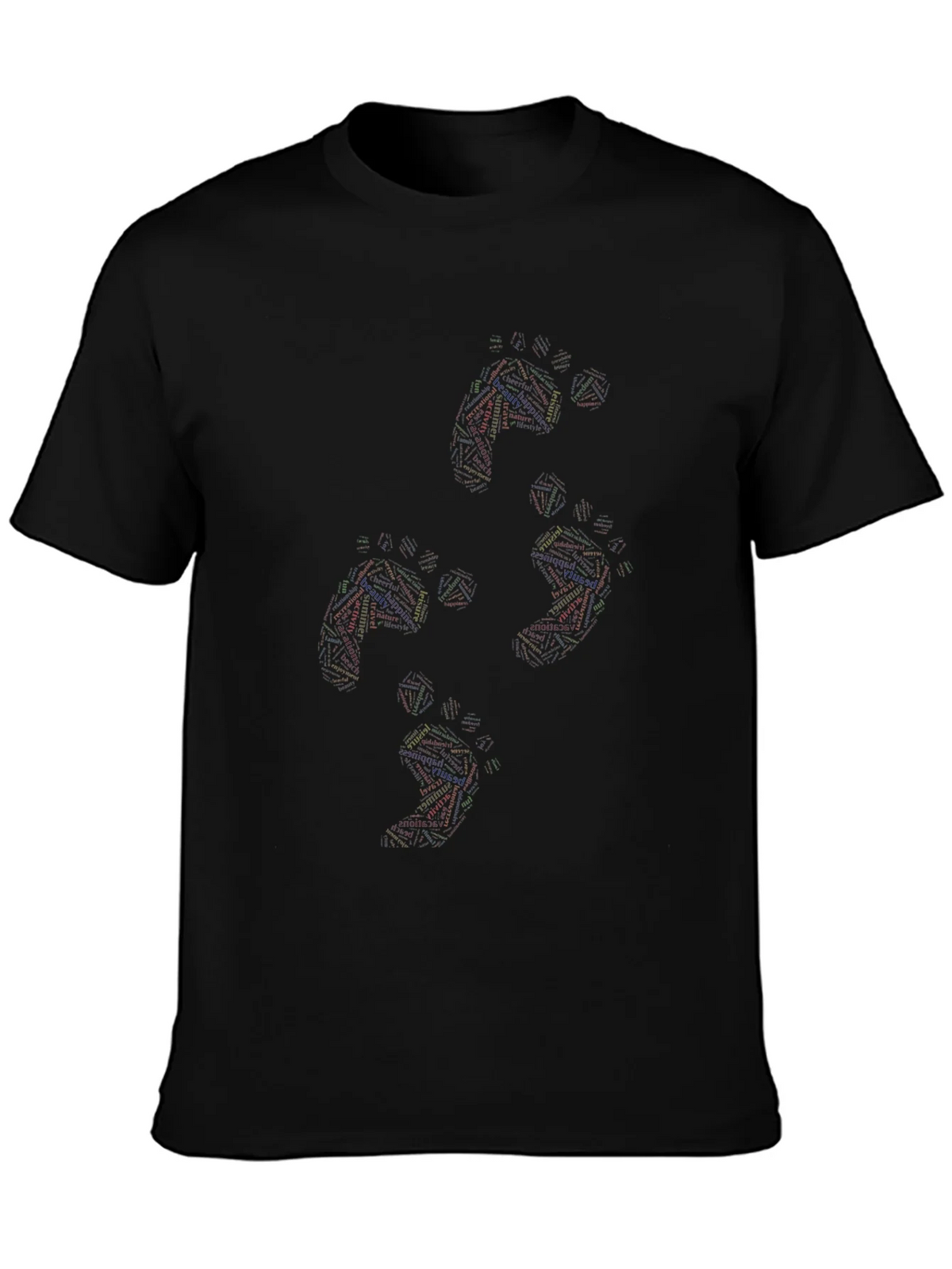 Abstract Geometry Black T-Shirt product image 2