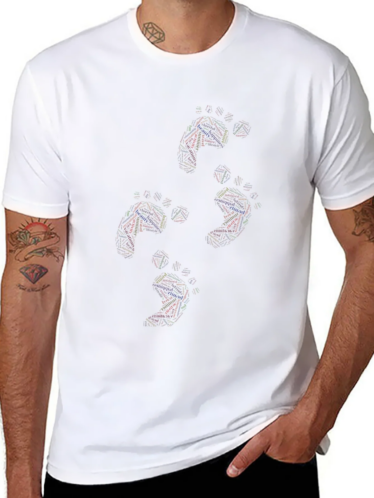 Abstract Geometry Black T-Shirt product image 6