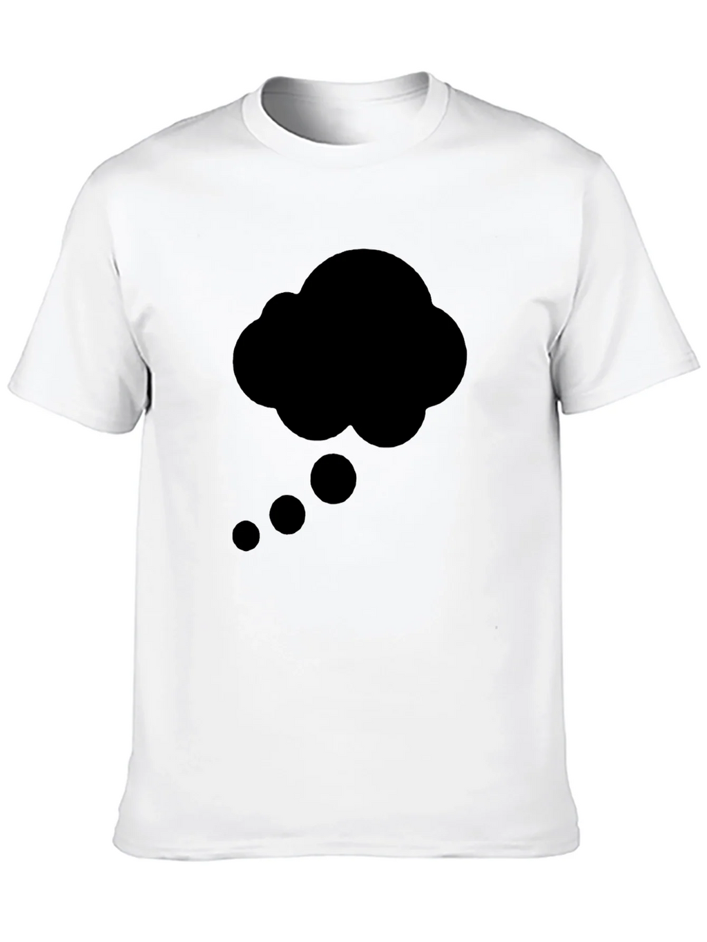 Thinking Cloud Graphic Tee - Black Cotton T-Shirt product image 9