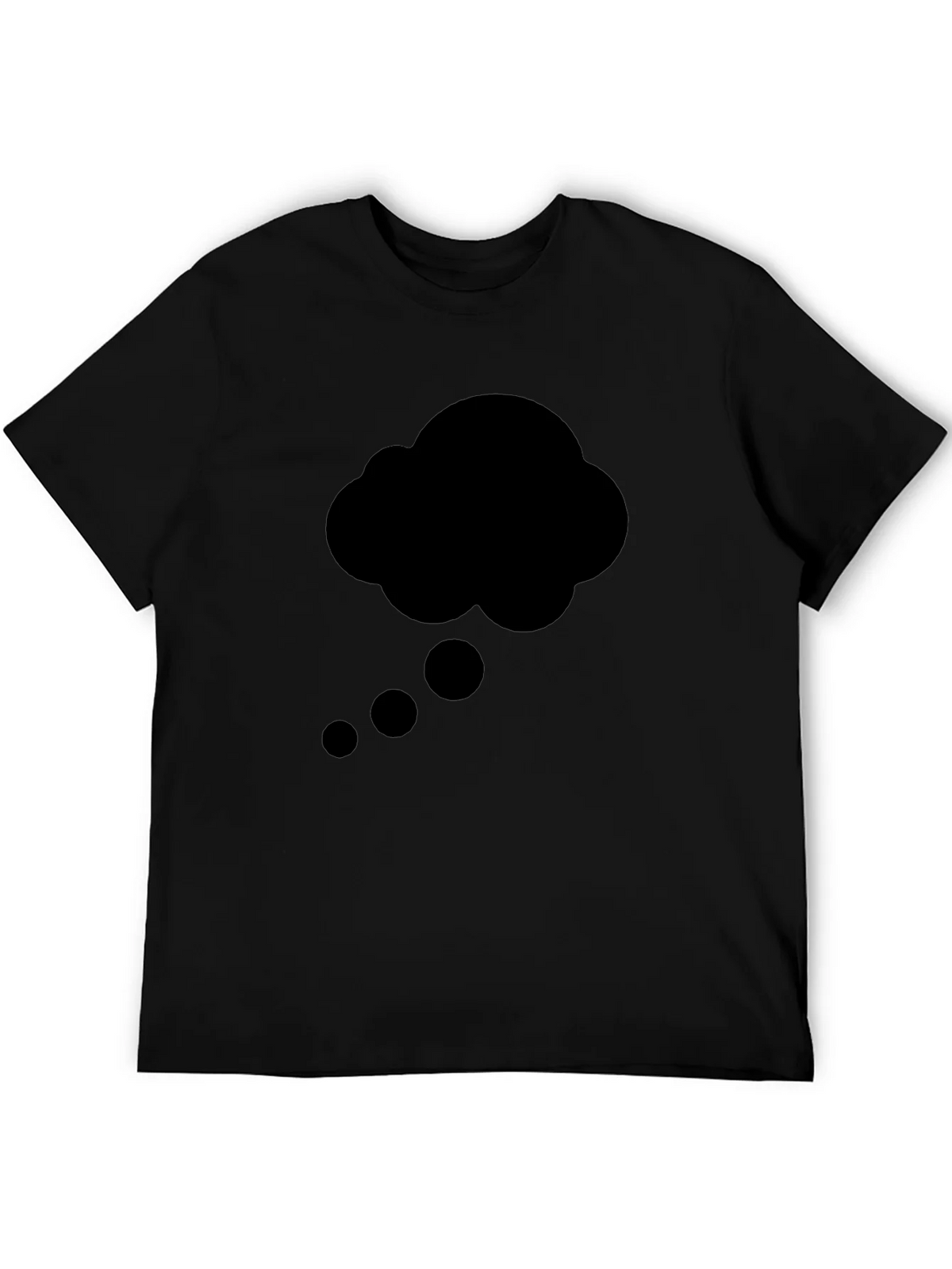 Thinking Cloud Graphic Tee - Black Cotton T-Shirt product image 5