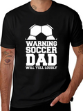 Warning Soccer Dad Graphic T-Shirt product image 1