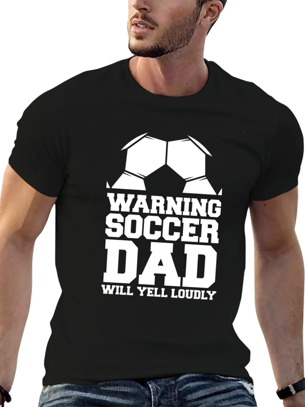 Warning Soccer Dad Graphic T-Shirt product image 6