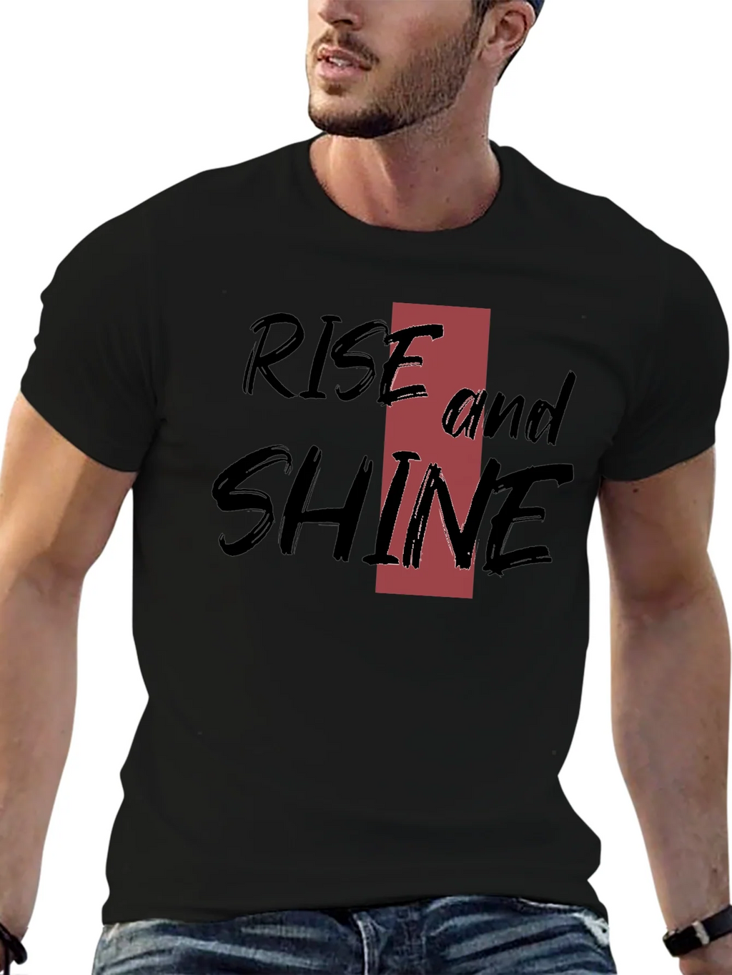 Rise and Shine Black Graphic Tee product image 6