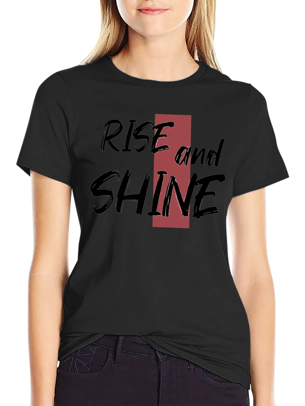 Rise and Shine Black Graphic Tee product image 2