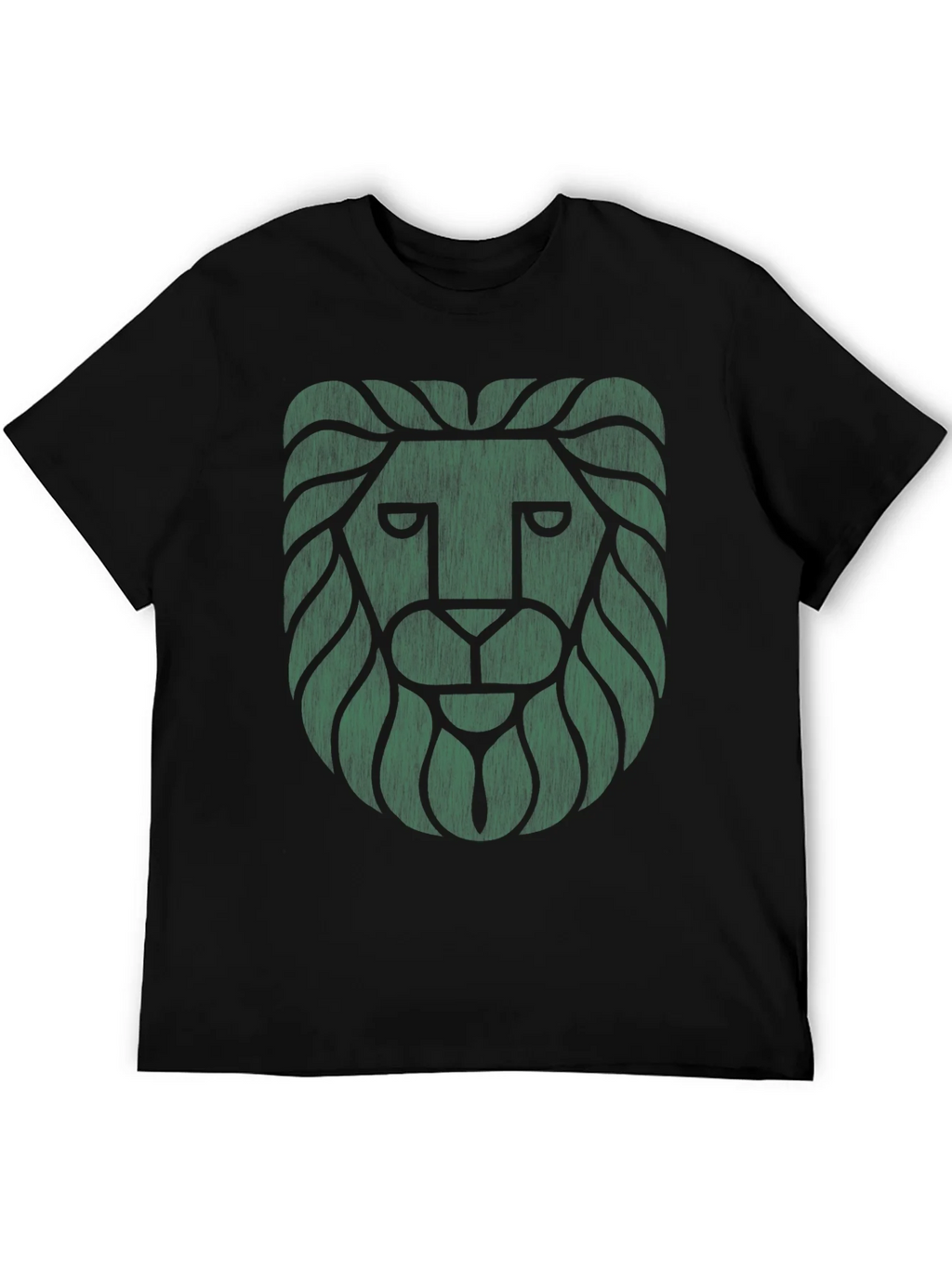 Lion Graphic Tee - Cool Design Black T-Shirt product image 5