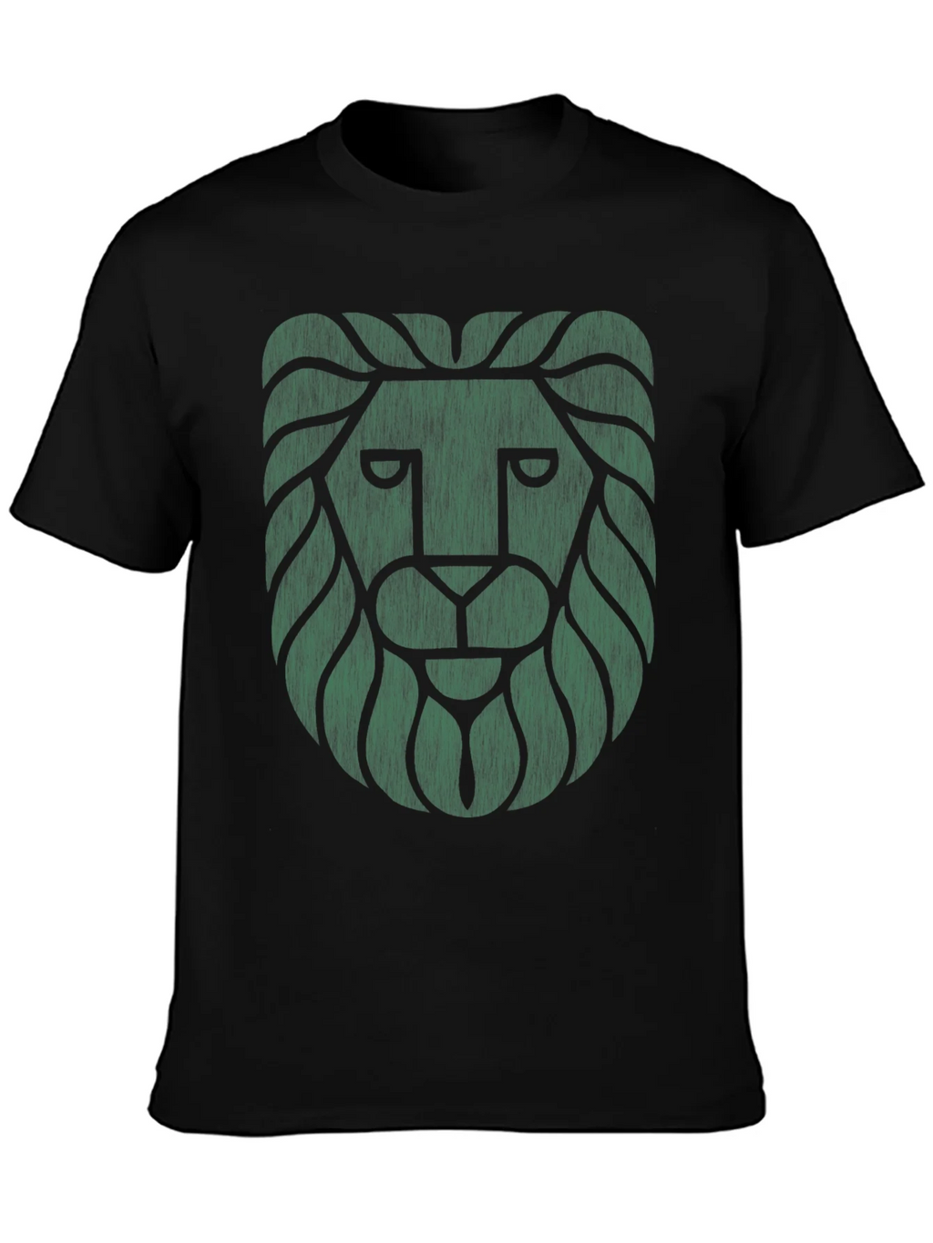 Lion Graphic Tee - Cool Design Black T-Shirt product image 3