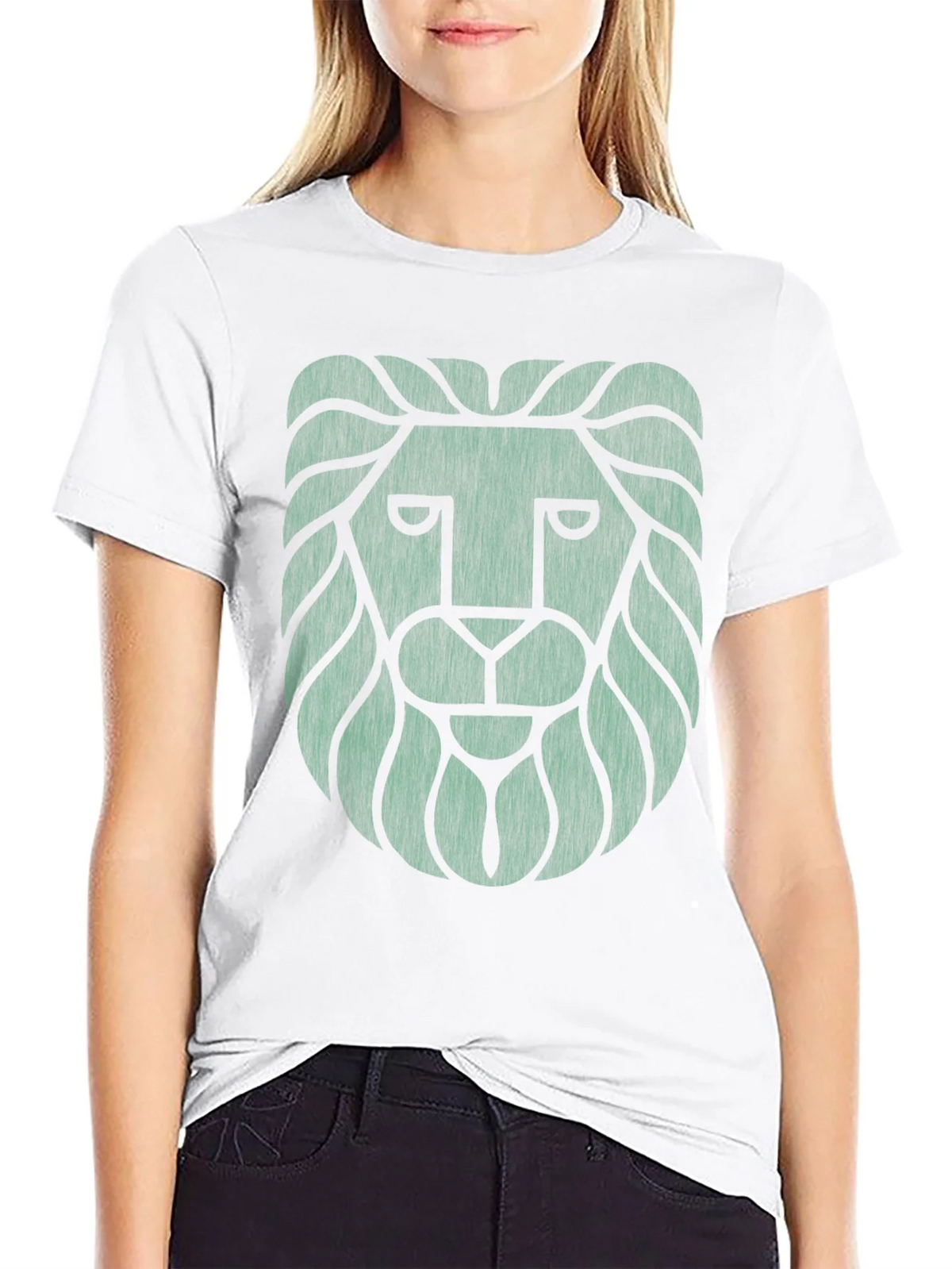 Lion Graphic Tee - Cool Design Black T-Shirt product image 8