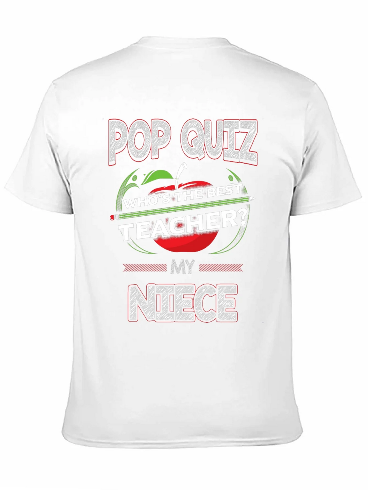 Pop Quiz Best Teacher Niece T-Shirt product image 9