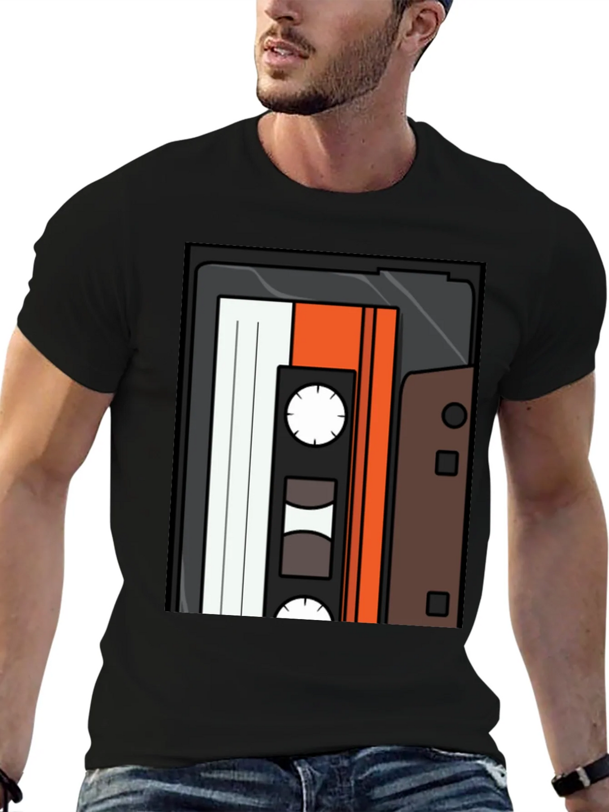 Retro Mixtape Graphic Tee - Classic Cassette T-Shirt product image 5