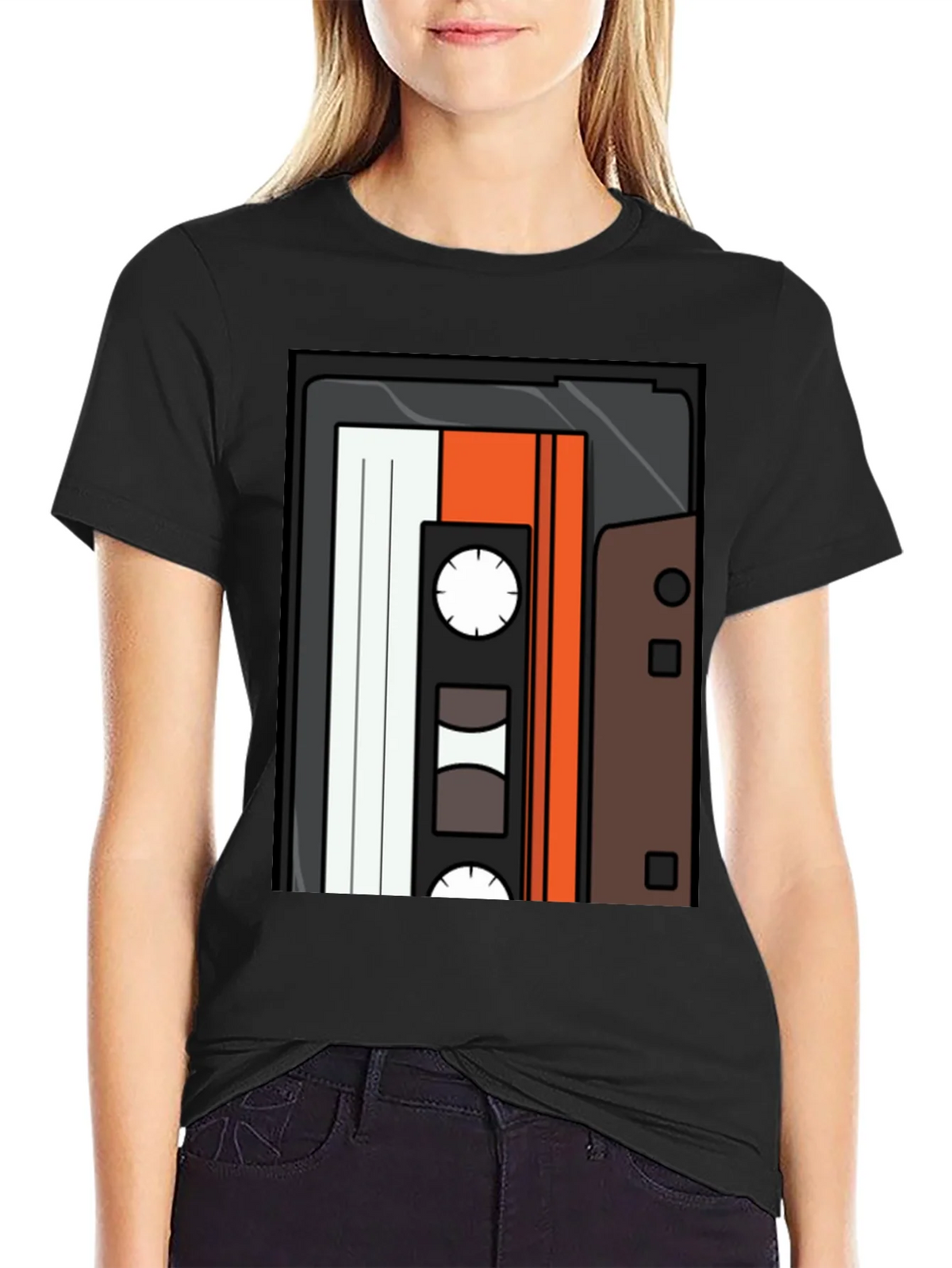 Retro Mixtape Graphic Tee - Classic Cassette T-Shirt product image 2