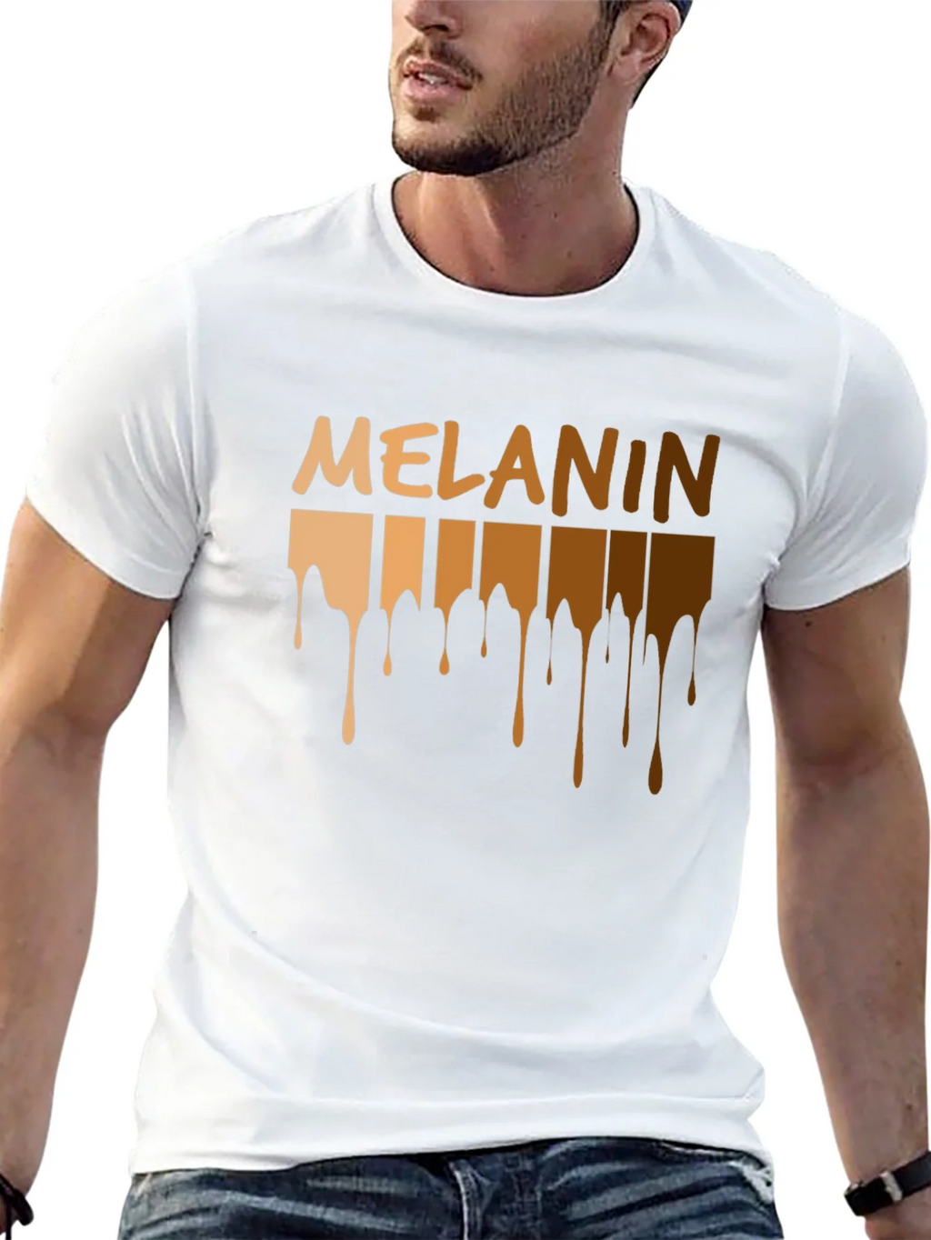Melanin Drip T-Shirt - Black Pride product image 12