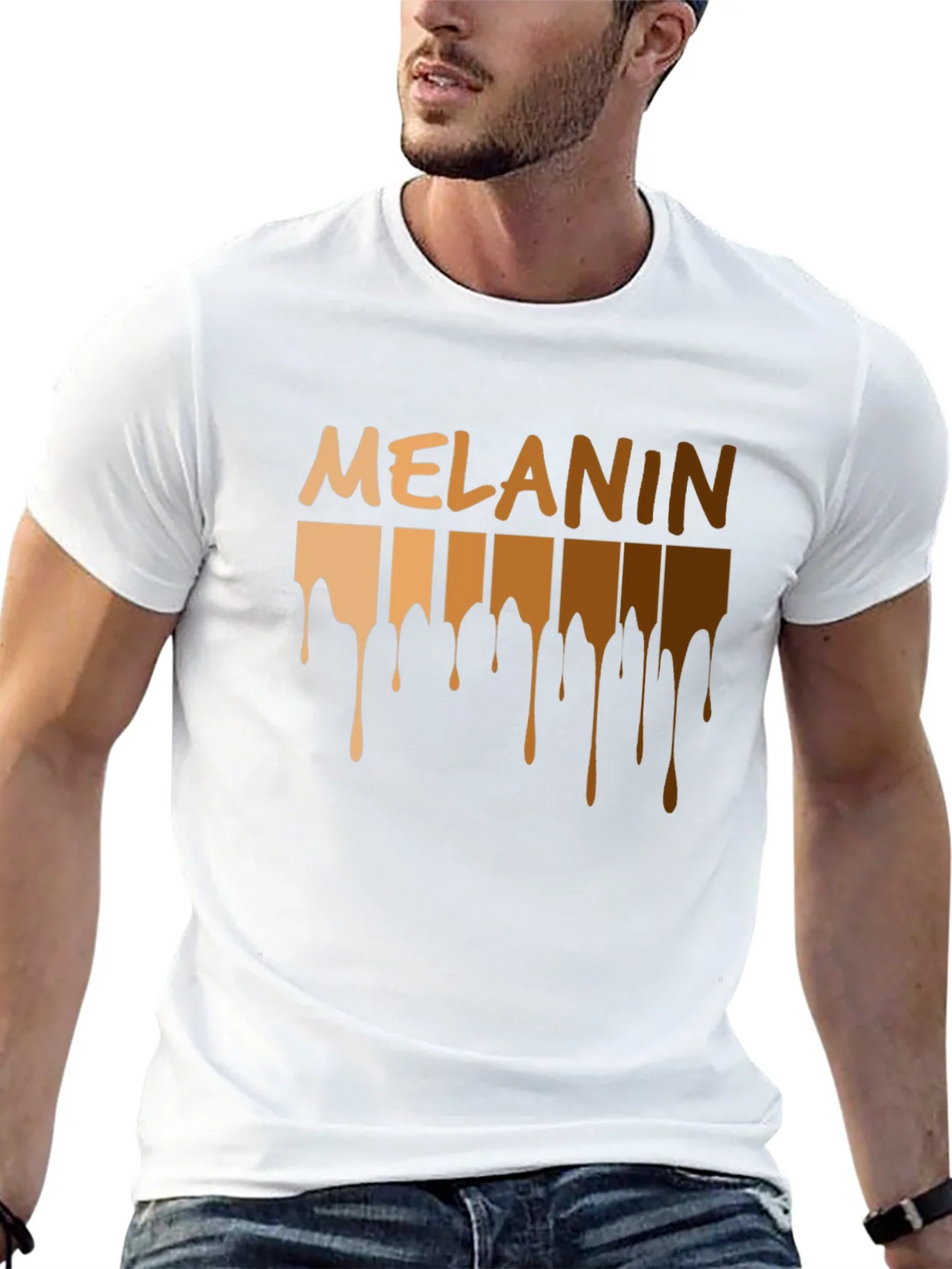 Melanin Drip T-Shirt - Black Pride product image 12