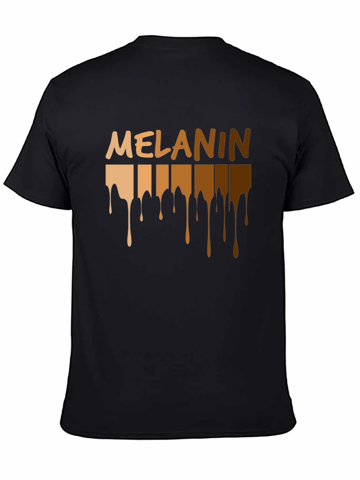 Melanin Drip T-Shirt - Black Pride product image 4