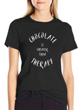Chocolate Therapy T-Shirt - Funny Graphic Tee product image 1