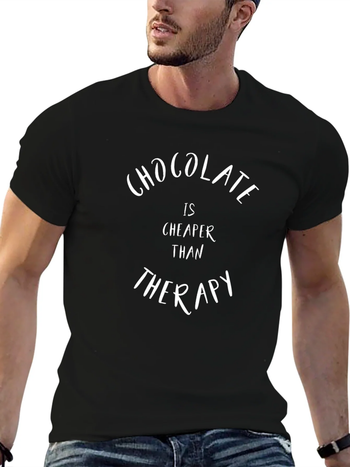 Chocolate Therapy T-Shirt - Funny Graphic Tee product image 4