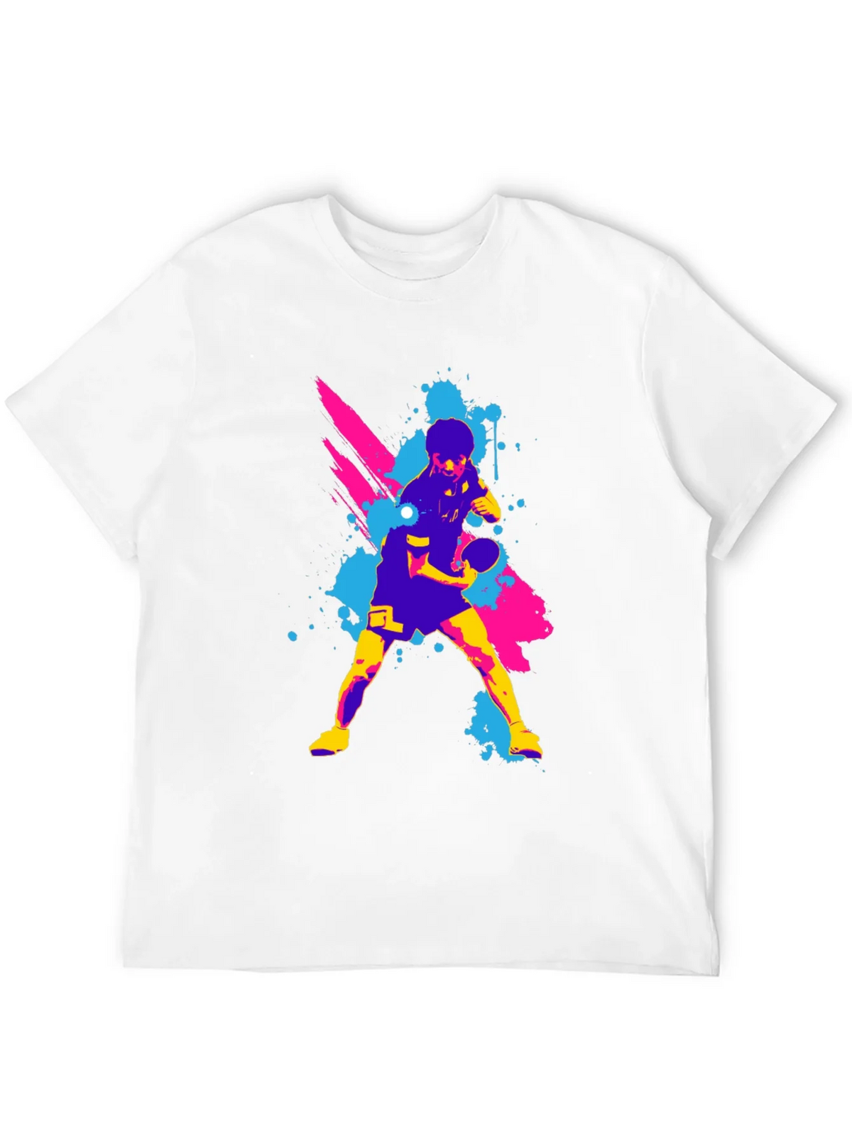 Ping Pong Player Graphic Tee - Cool Colors product image 8