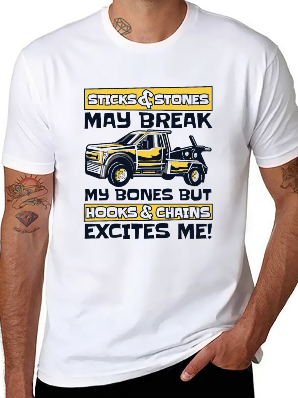 Sticks & Stones Tow Truck T-Shirt product image 7