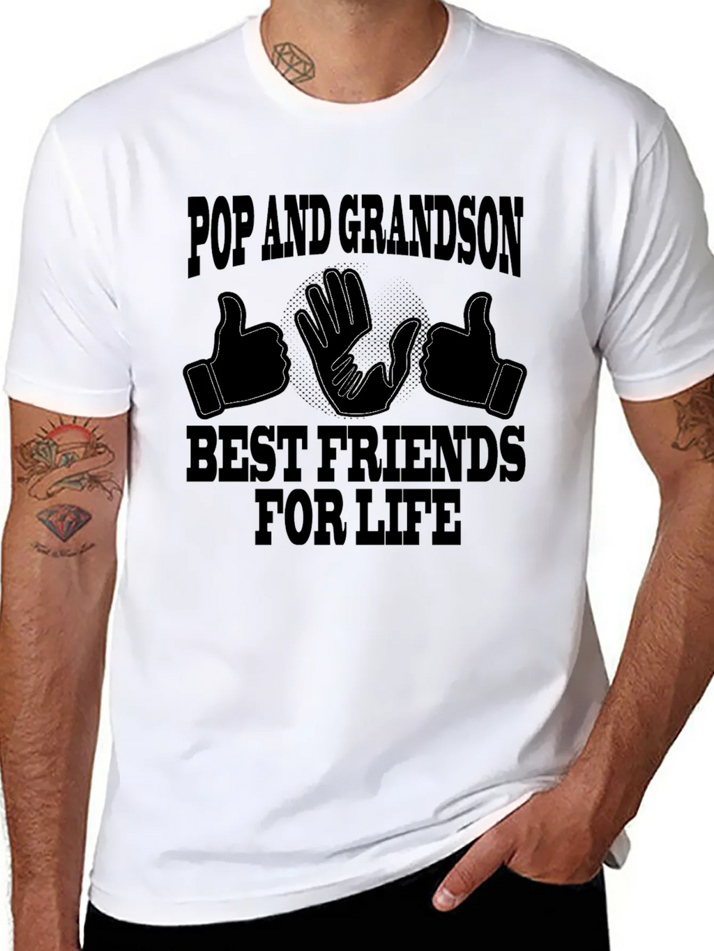Pop and Grandson Best Friends T-Shirt product image 7