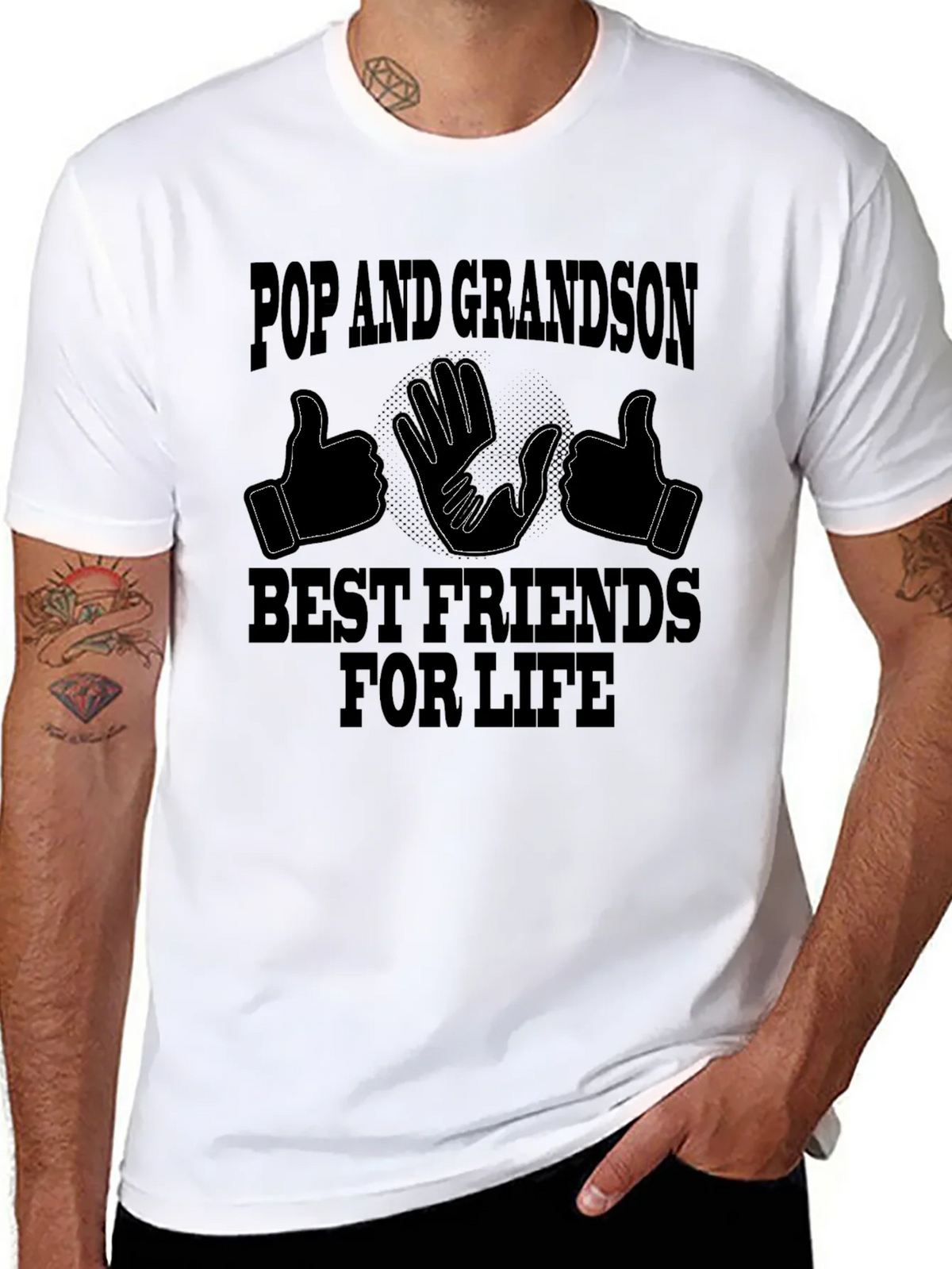Pop and Grandson Best Friends T-Shirt product image 7