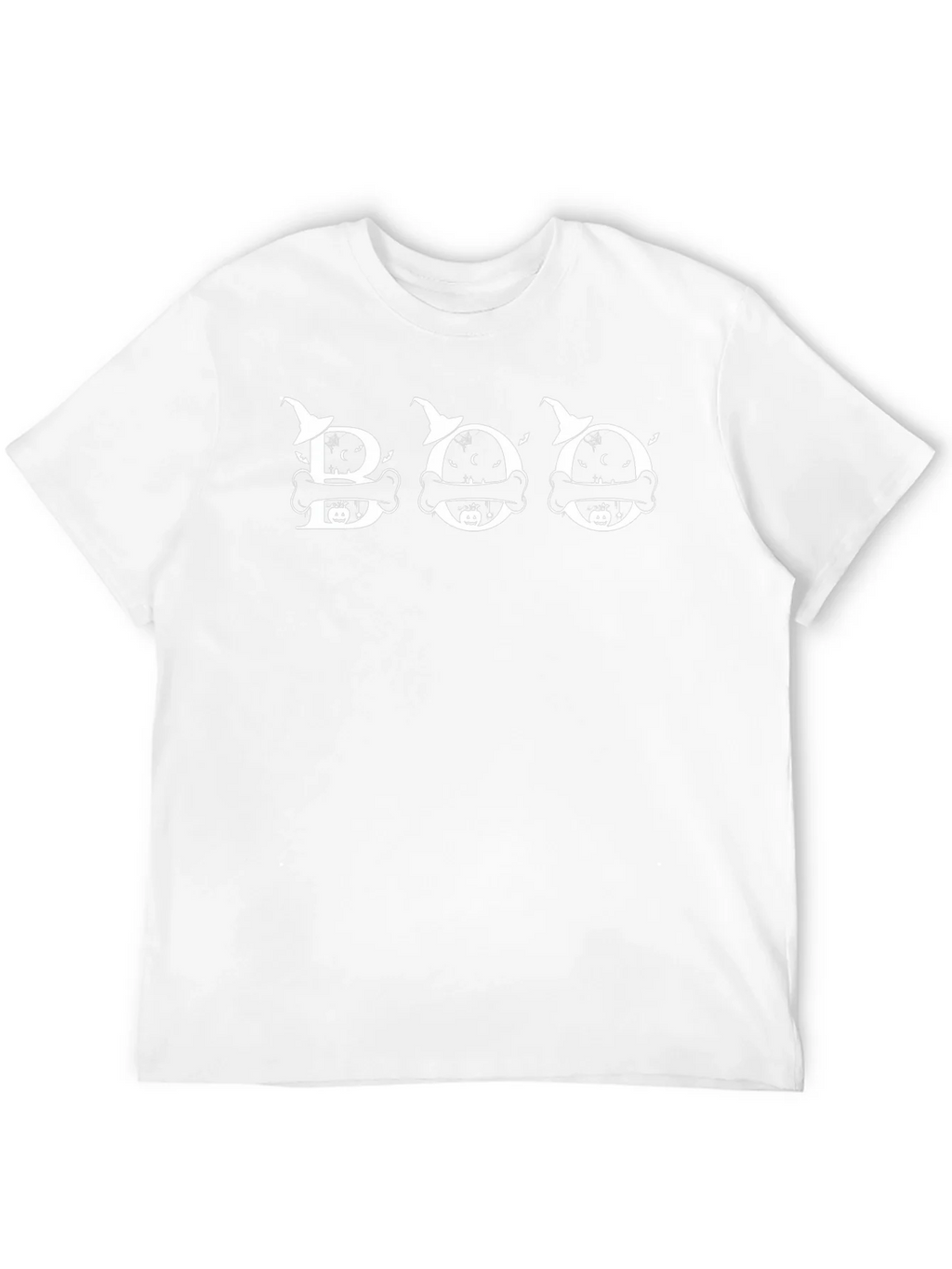 Halloween Boo Graphic Print T-Shirt