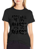 Football is the Reason Black Graphic Tee product image 1