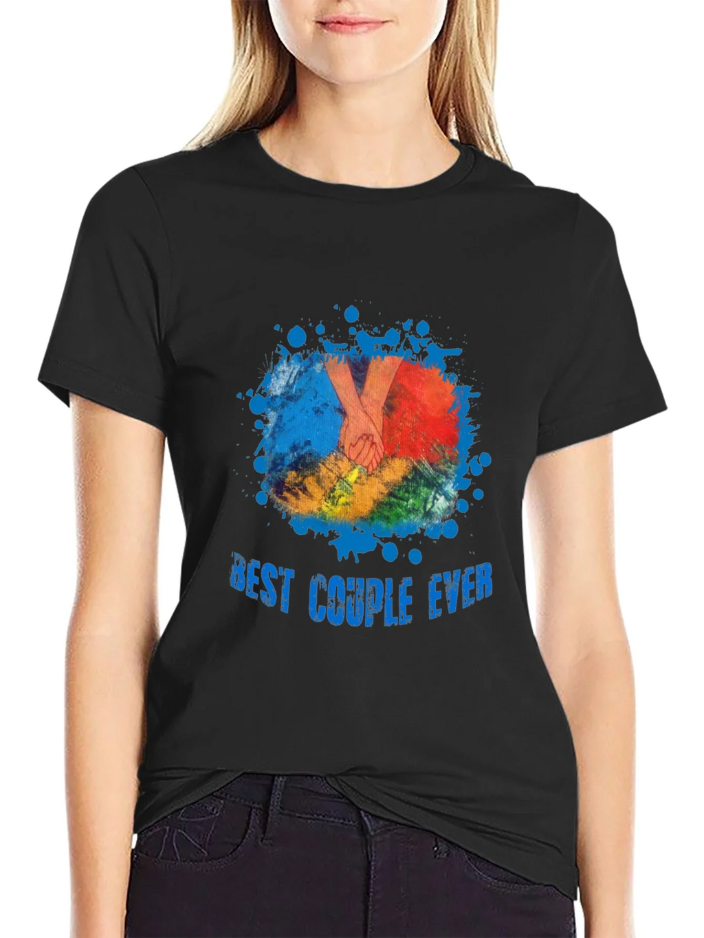 Best Couple Ever T-Shirt - Black Graphic Tee product image 2