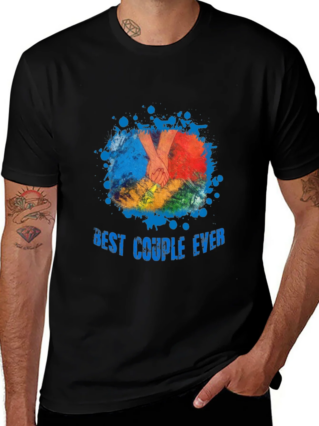Best Couple Ever T-Shirt - Black Graphic Tee product image 1