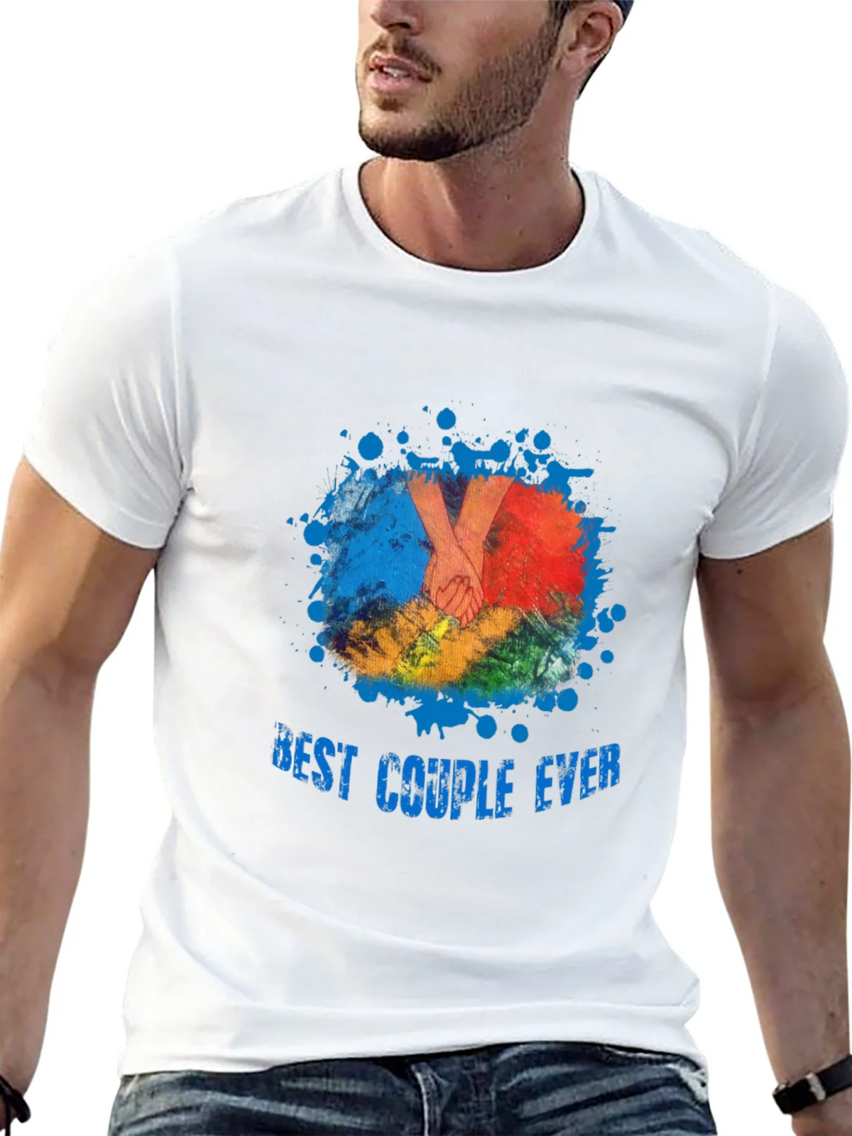 Best Couple Ever T-Shirt - Black Graphic Tee product image 10