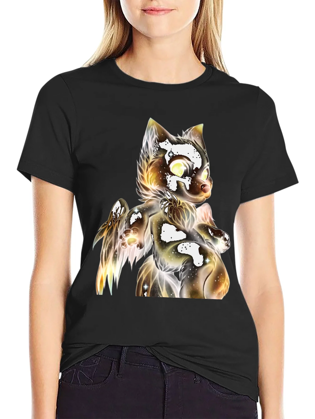 Cosmic Cat Graphic T-Shirt - Unique Design product image 2