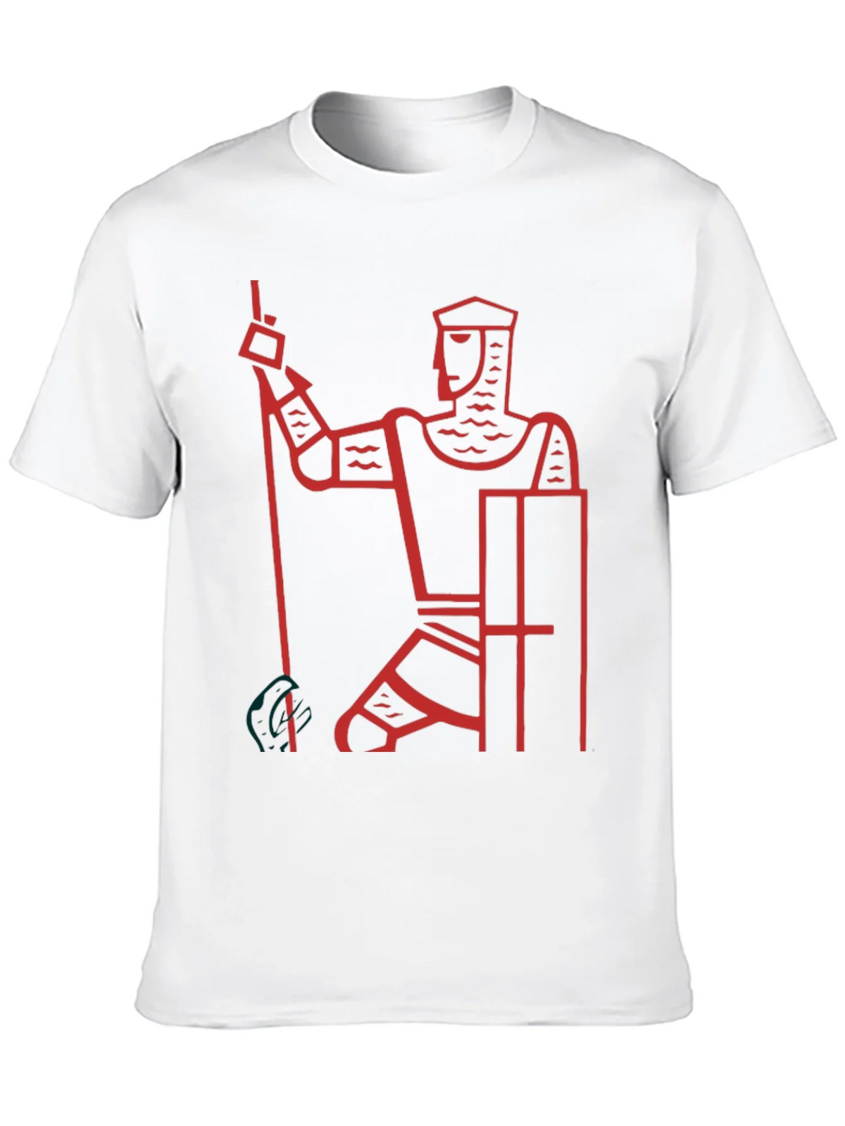 Knight Graphic Tee - Black Cotton Casual T-Shirt product image 9