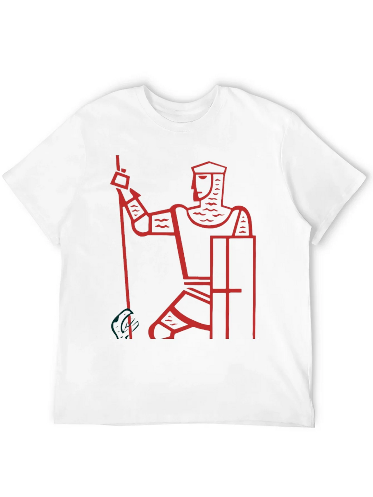 Knight Graphic Tee - Black Cotton Casual T-Shirt product image 11
