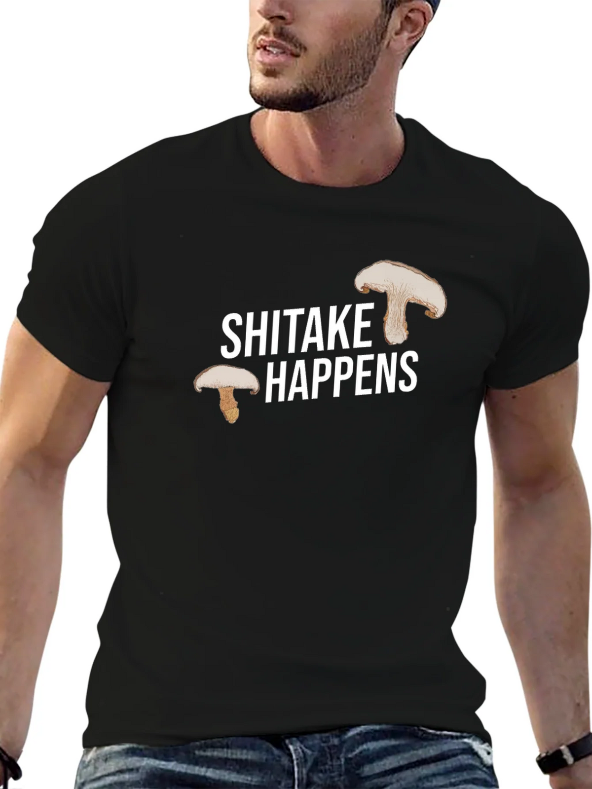 Shiitake Happens Graphic Tee product image 5