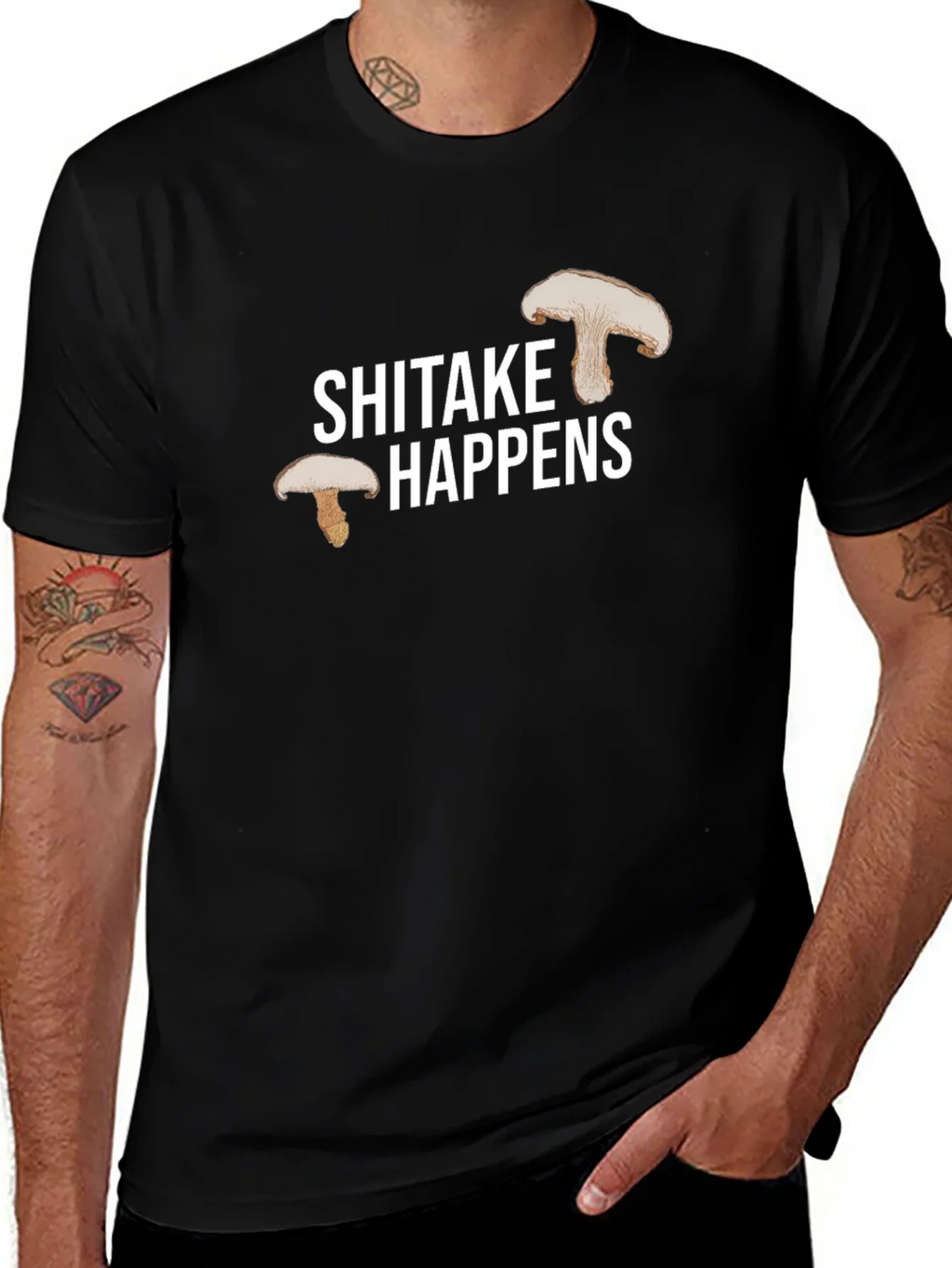 Shiitake Happens Graphic Tee product image 1