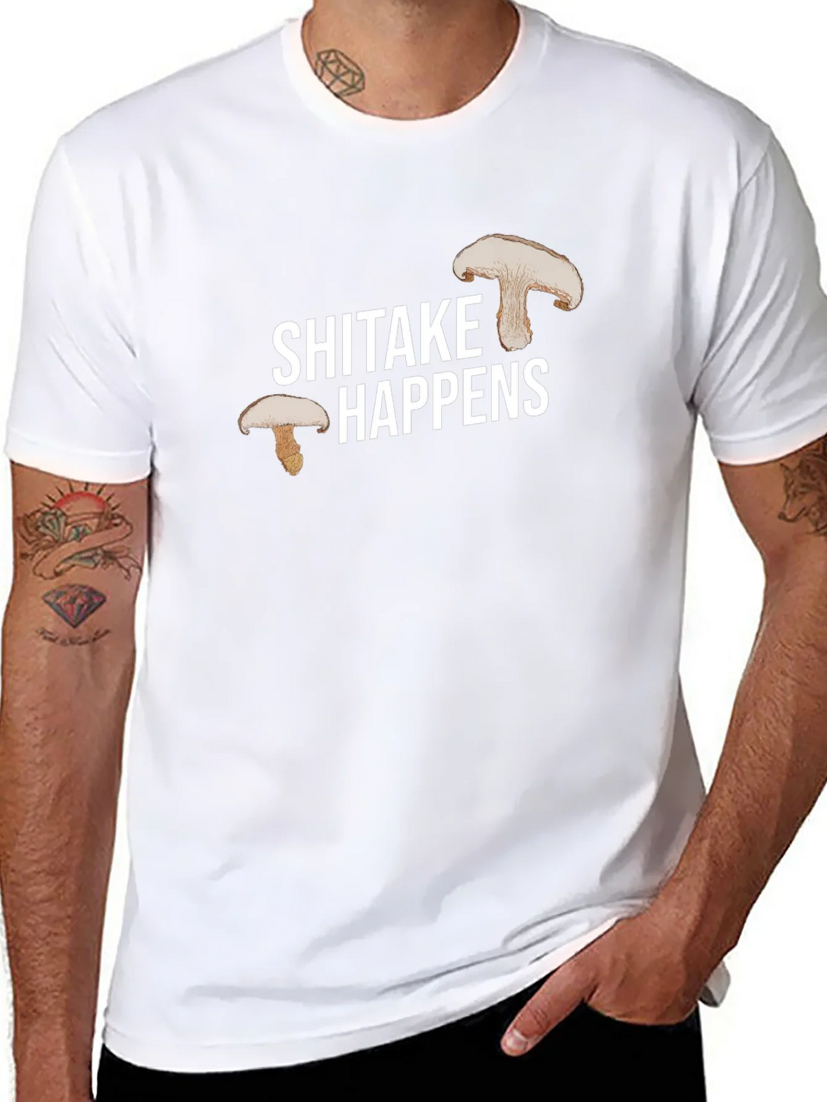 Shiitake Happens Graphic Tee product image 6