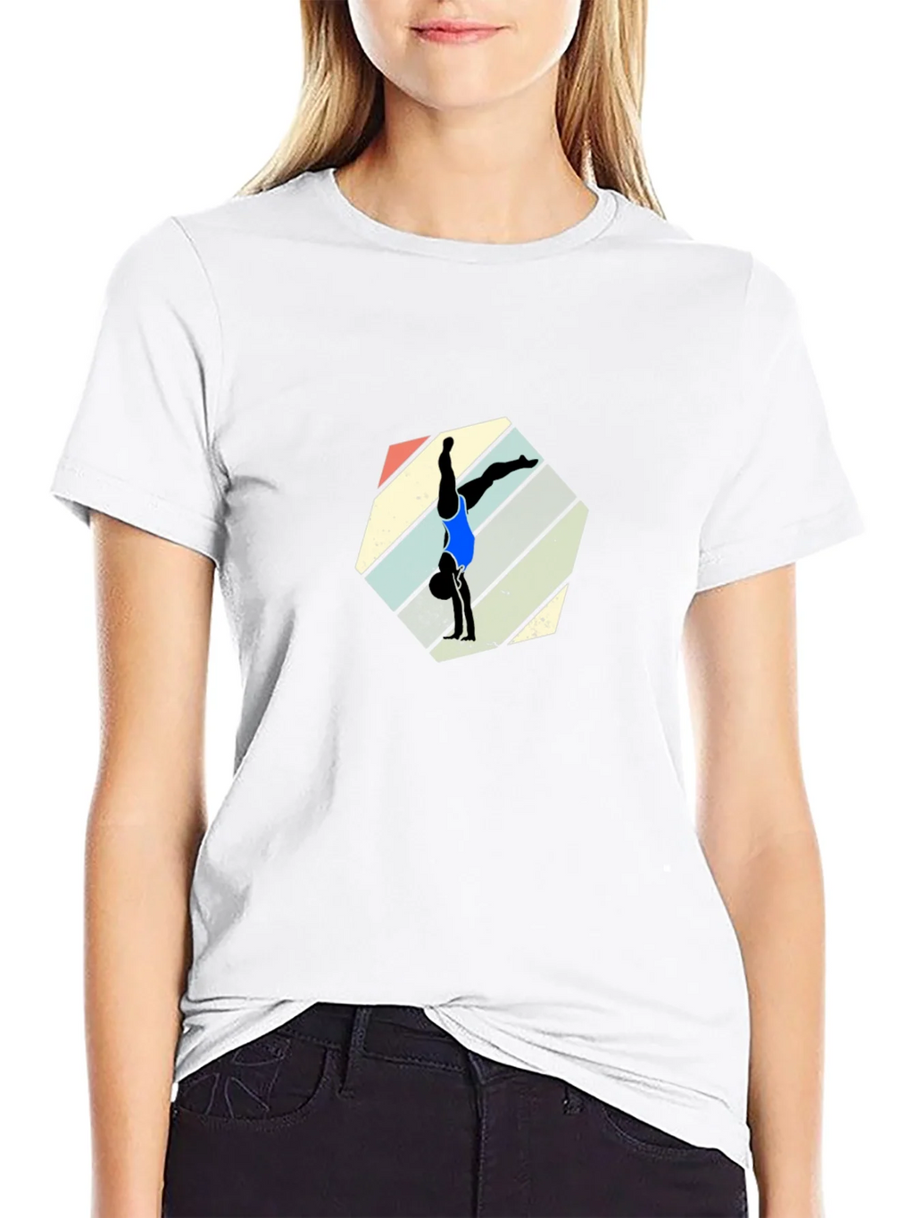 Retro Handstand T-Shirt - Unique Gymnastics Design product image 8