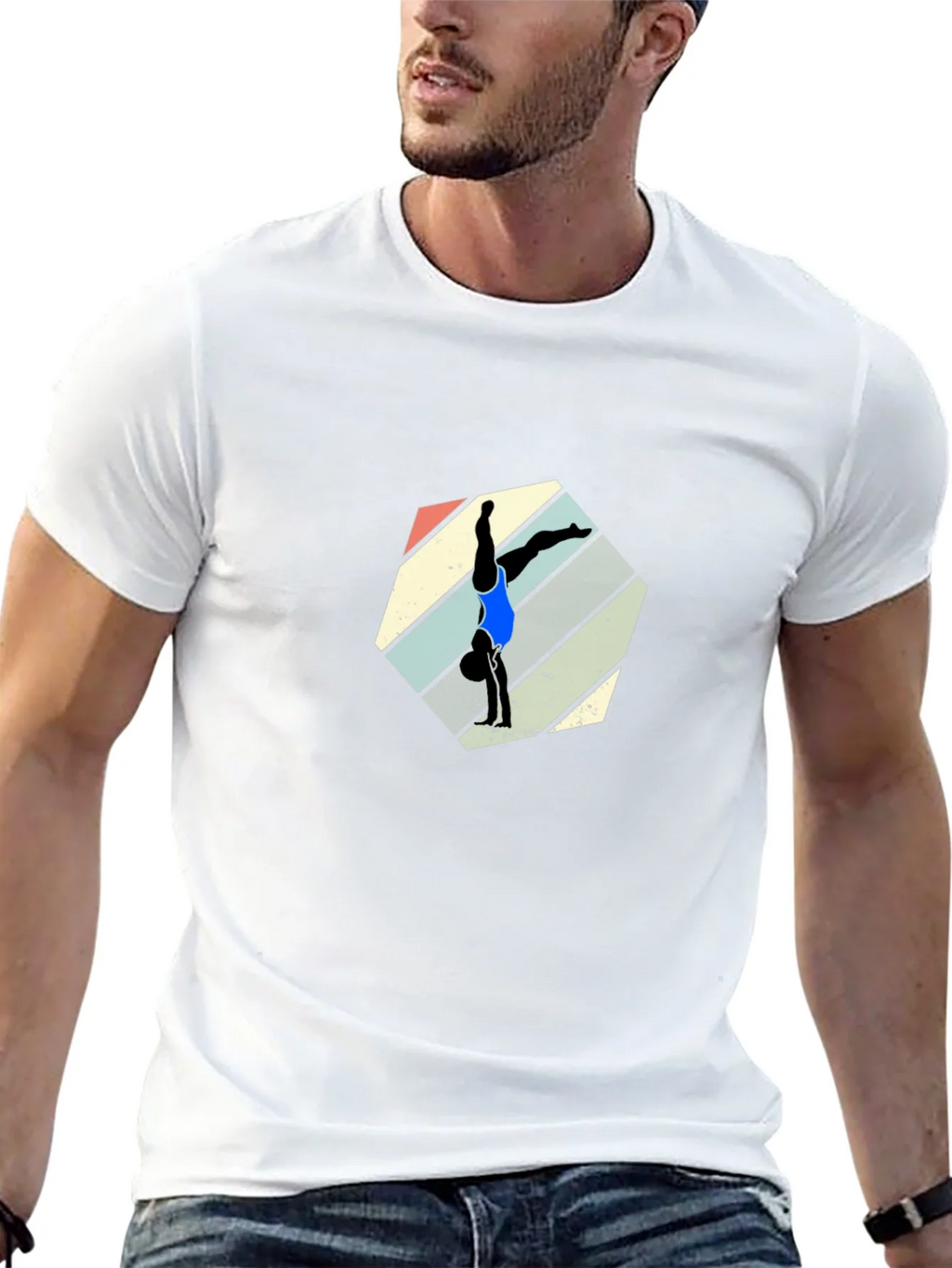 Retro Handstand T-Shirt - Unique Gymnastics Design product image 12