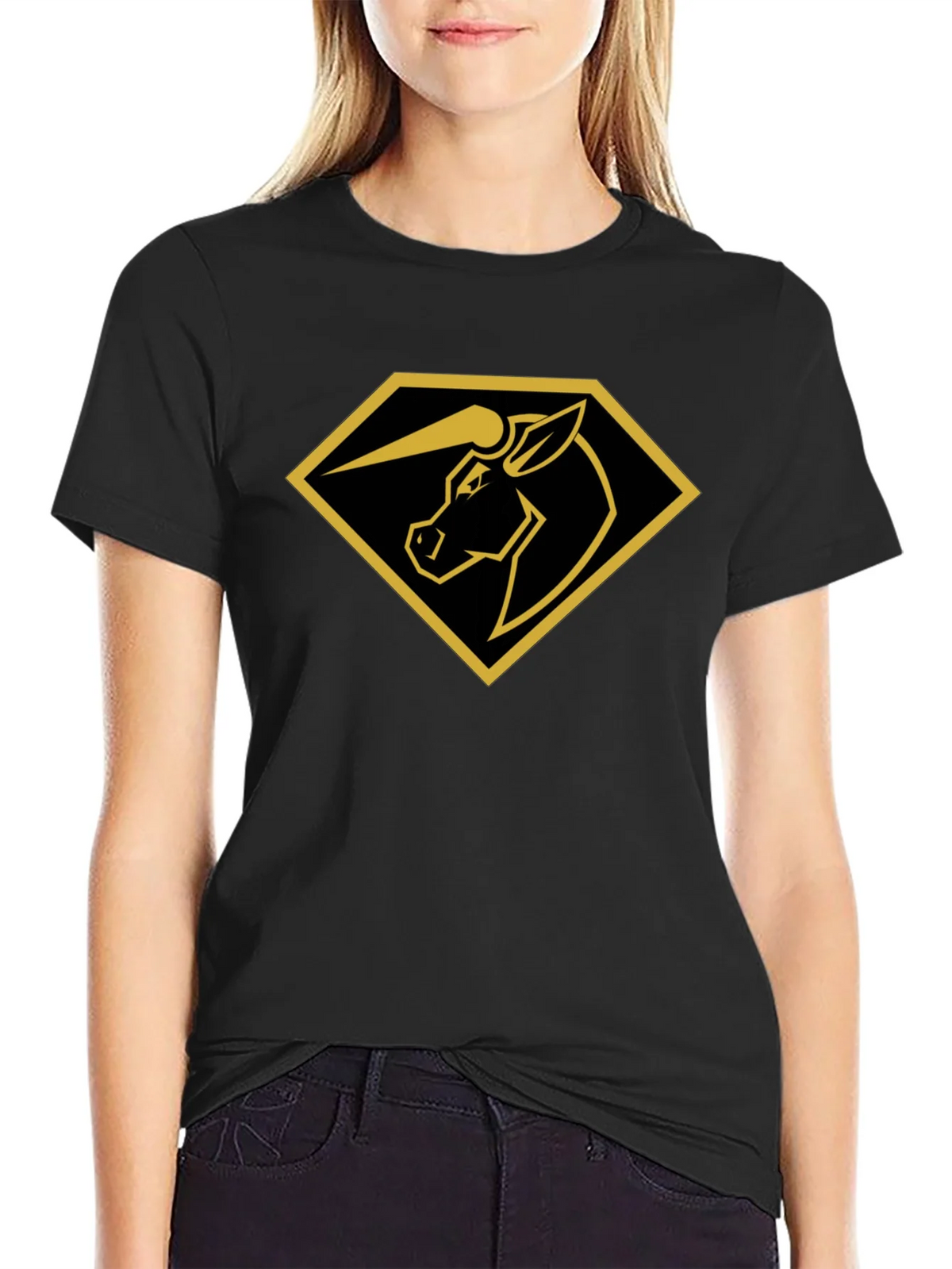 Unicorn Diamond Graphic Tee - Black product image 2