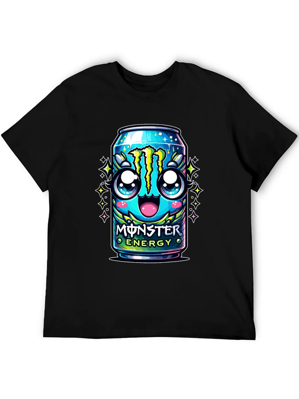 Monster Energy Kawaii Graphic Tee - Black product image 5