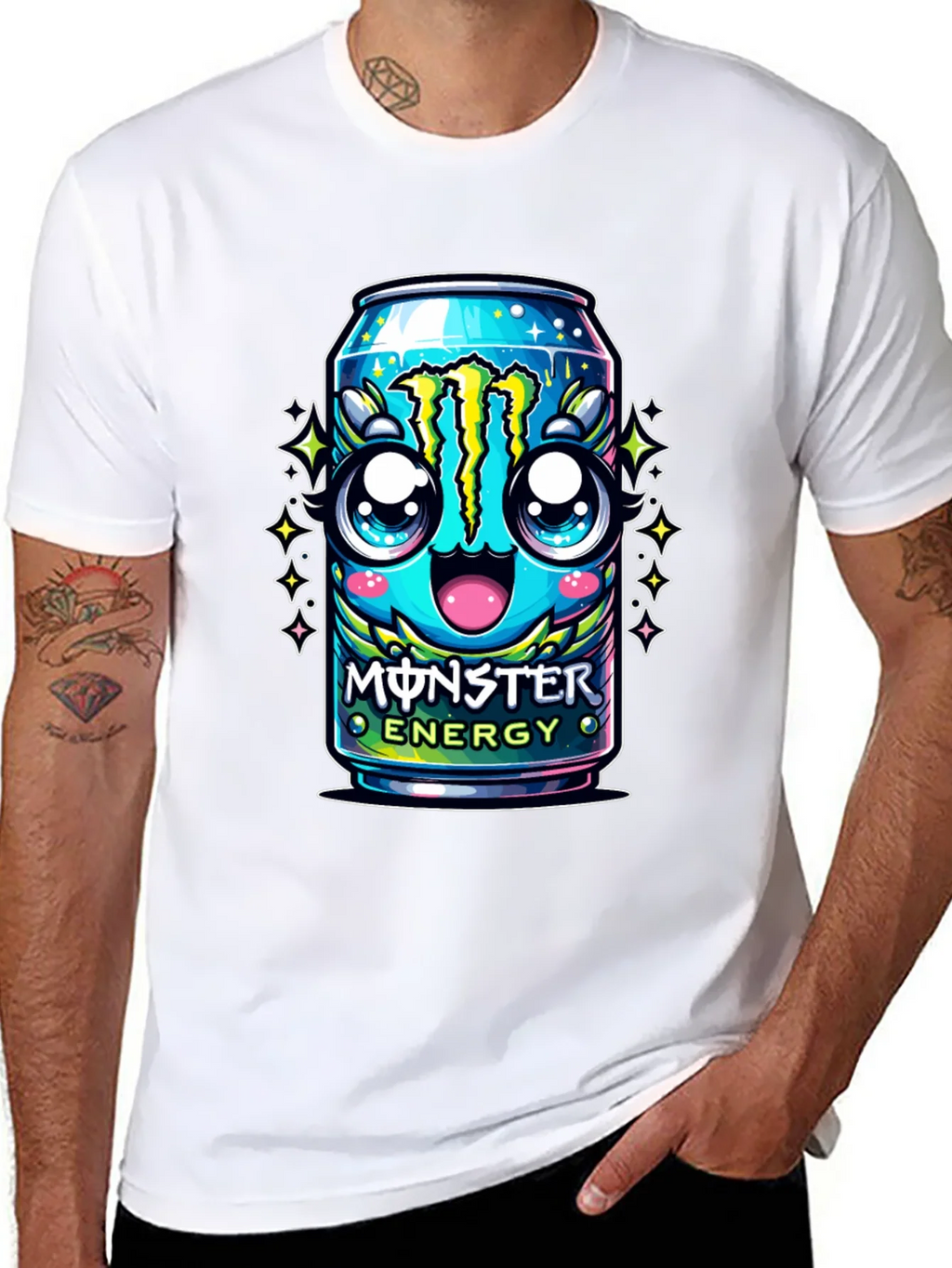 Monster Energy Kawaii Graphic Tee - Black product image 7