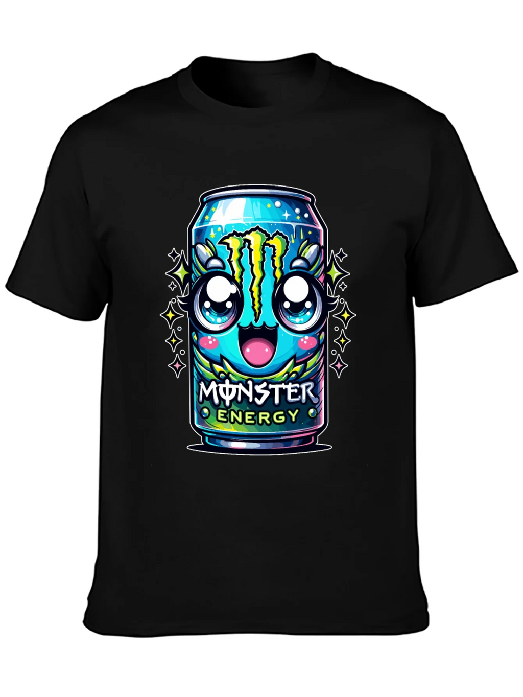 Monster Energy Kawaii Graphic Tee - Black product image 3