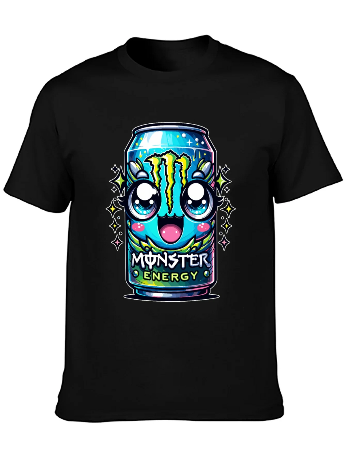 Monster Energy Kawaii Graphic Tee - Black product image 3