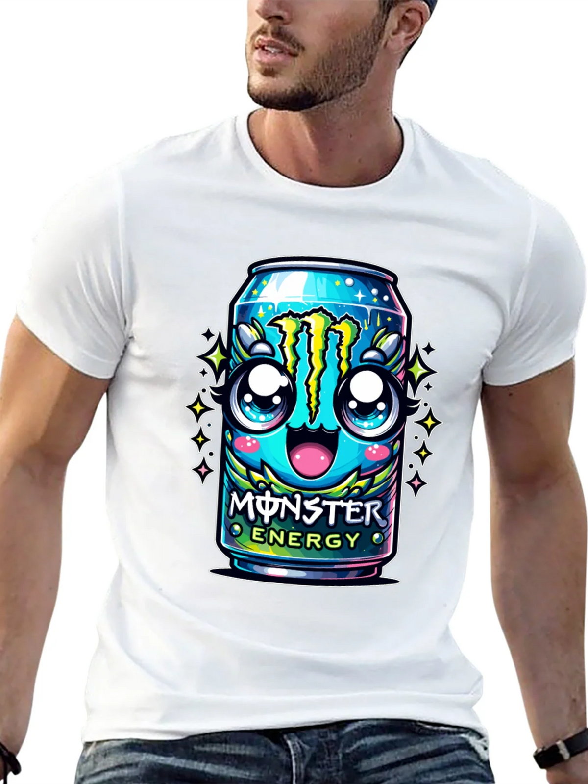 Monster Energy Kawaii Graphic Tee - Black product image 12