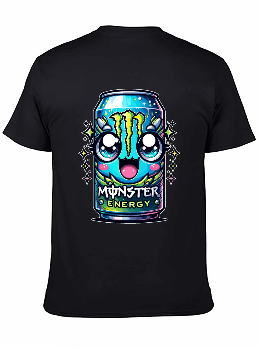 Monster Energy Kawaii Graphic Tee - Black product image 4