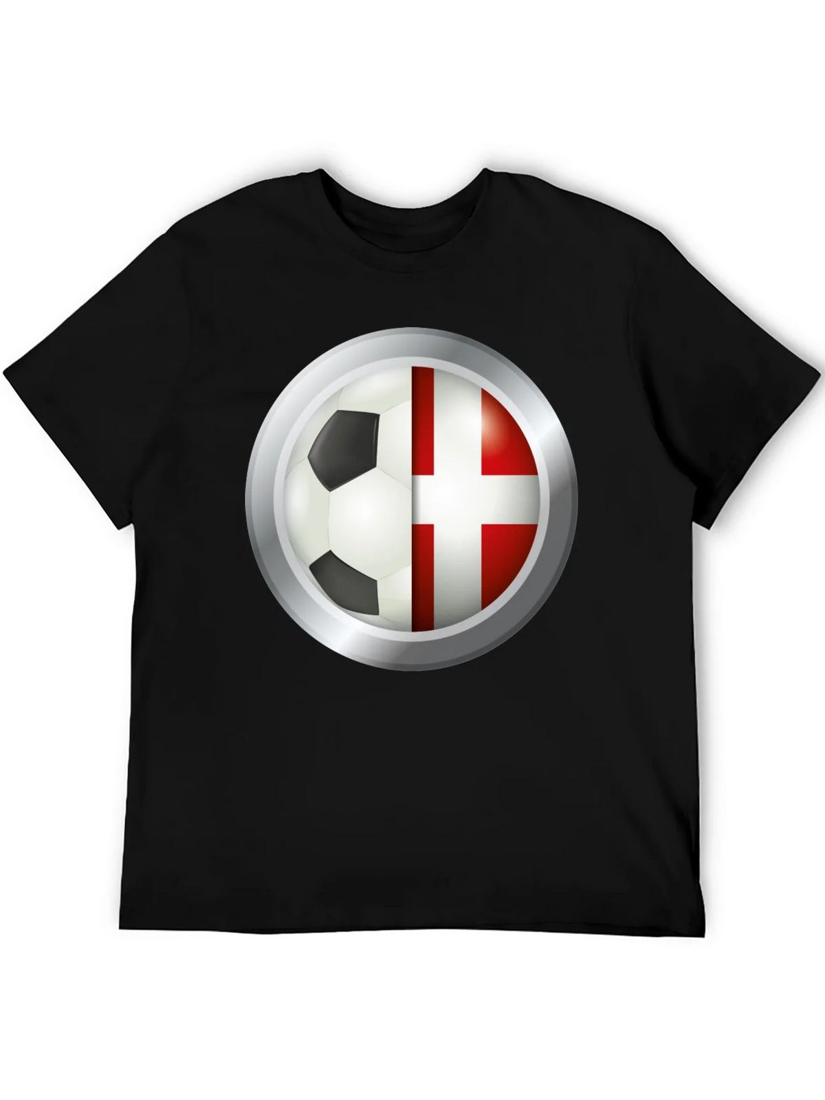 Denmark Soccer Flag T-Shirt product image 5