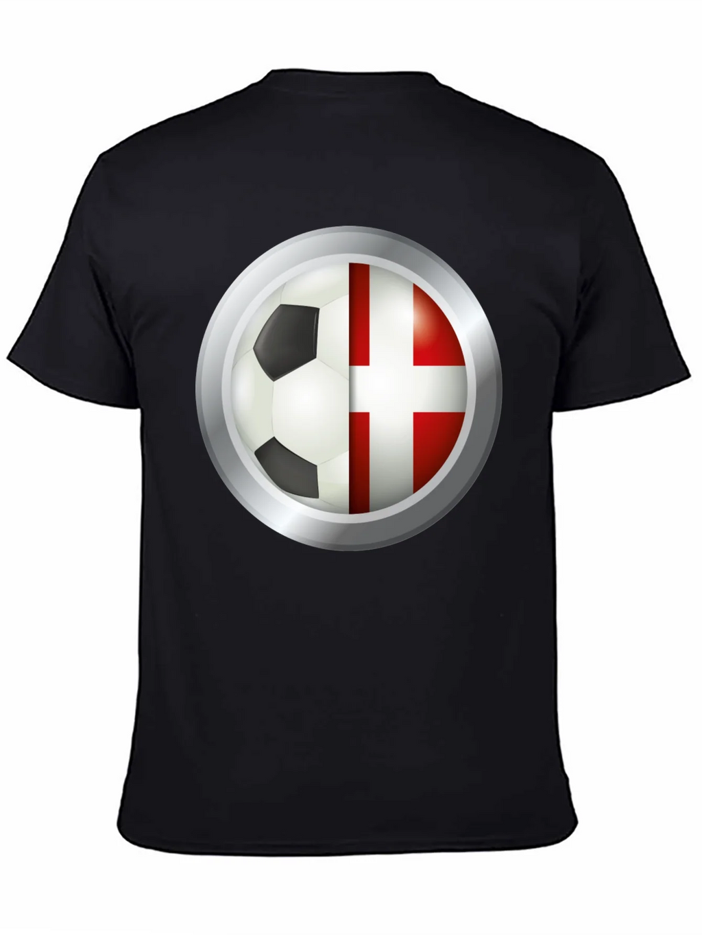 Denmark Soccer Flag T-Shirt product image 4