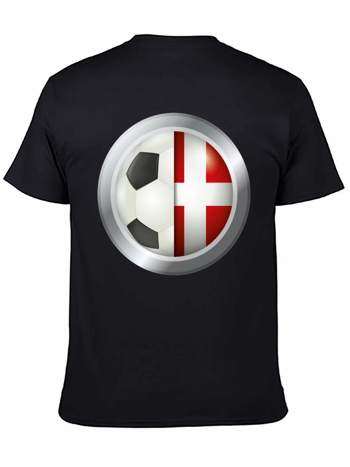Denmark Soccer Flag T-Shirt product image 4