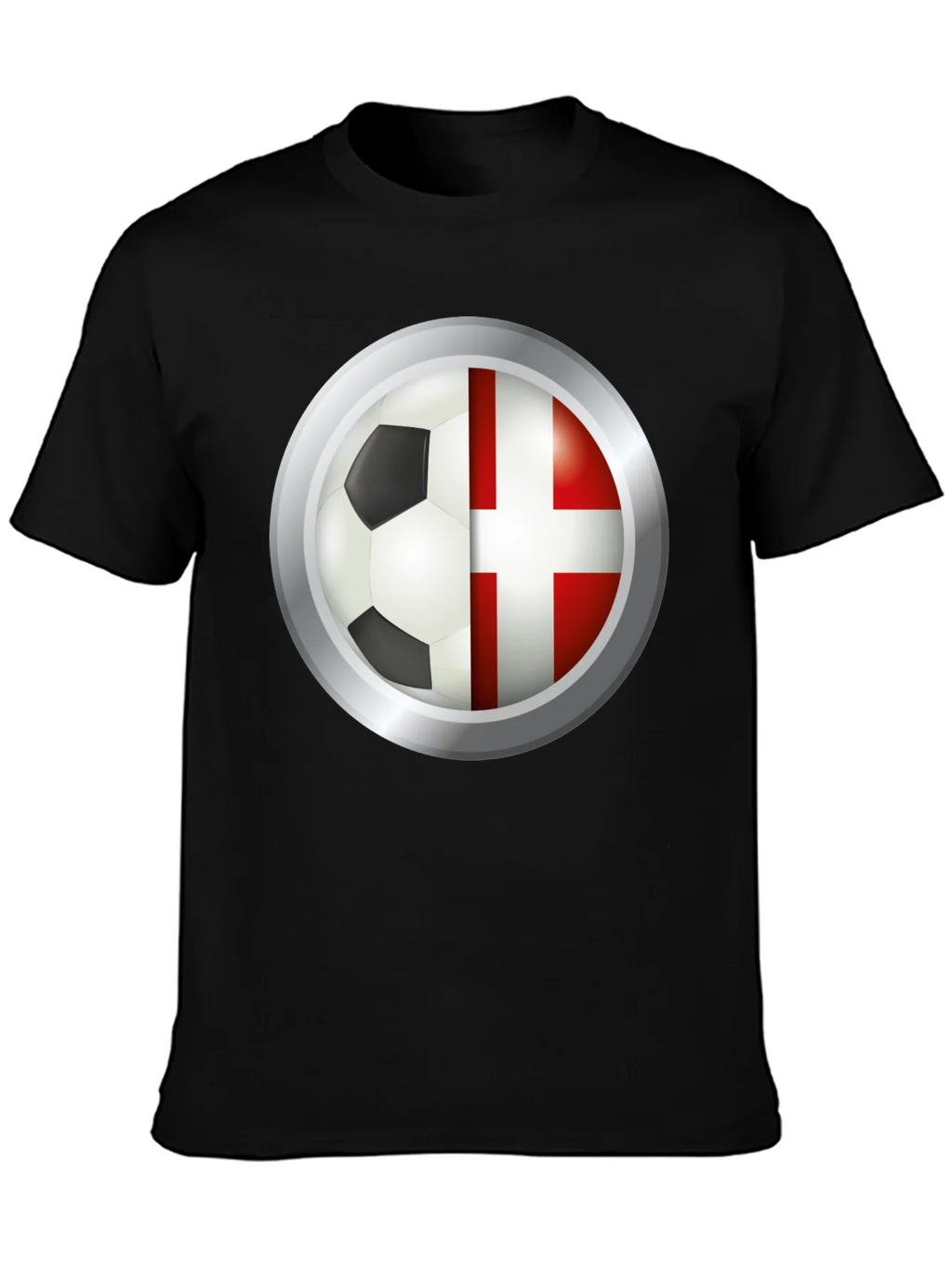 Denmark Soccer Flag T-Shirt product image 3
