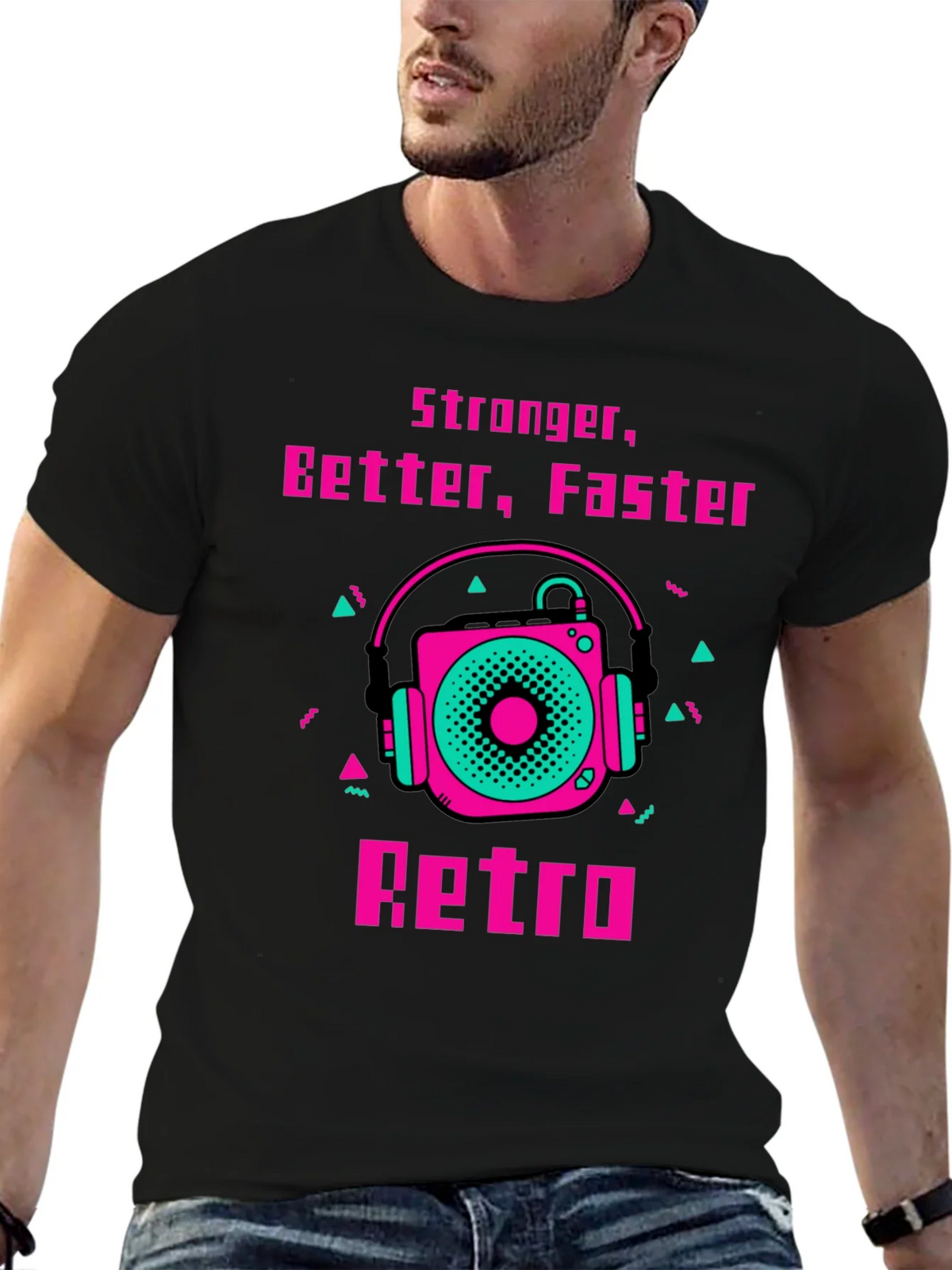 Retro Record Player Graphic Tee product image 6