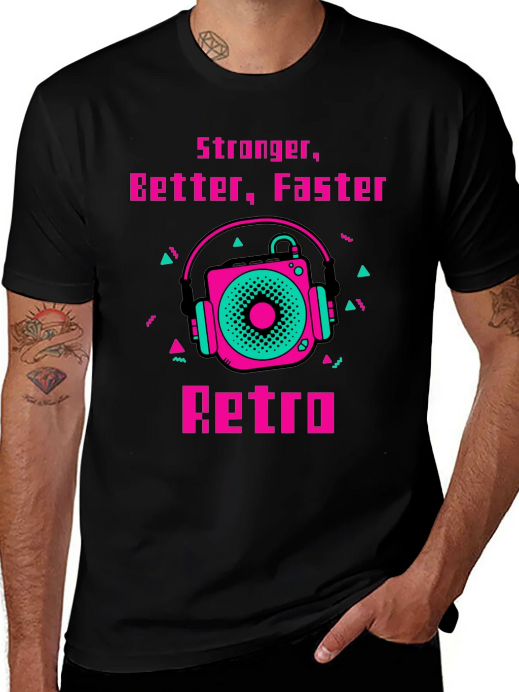 Retro Record Player Graphic Tee product image 1