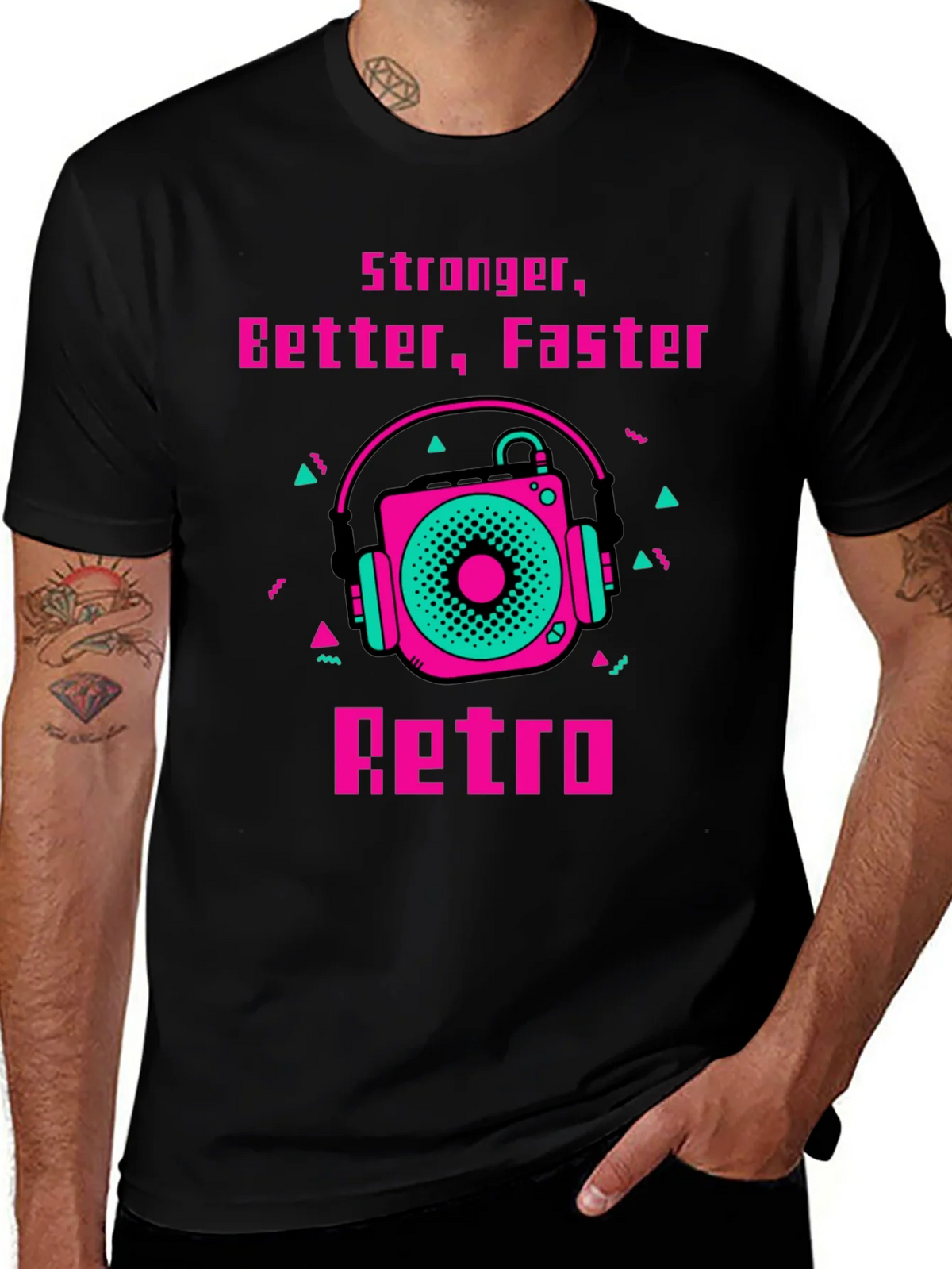 Retro Record Player Graphic Tee product image 1